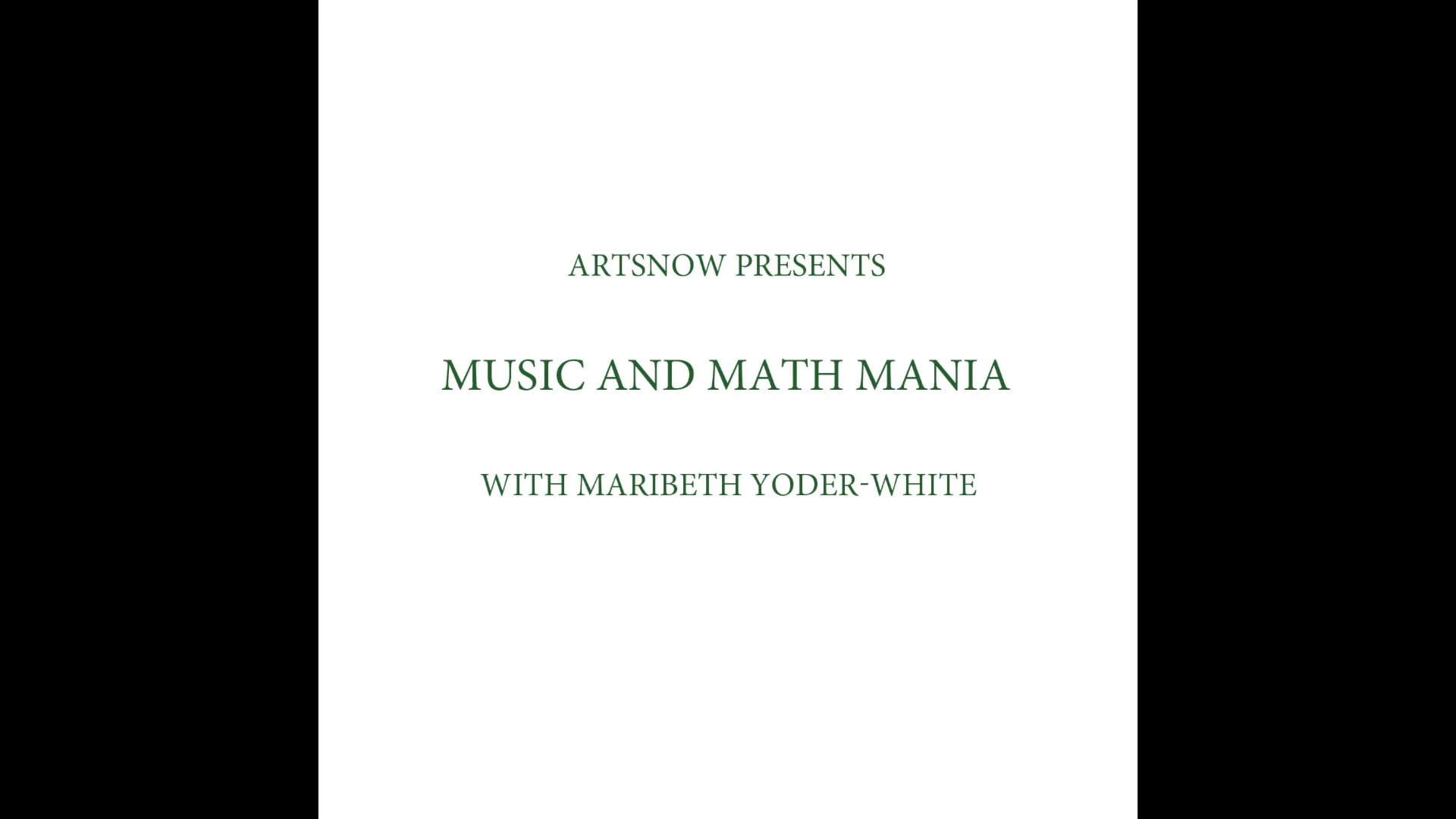 New Digital Ideas: Music and Math Mania